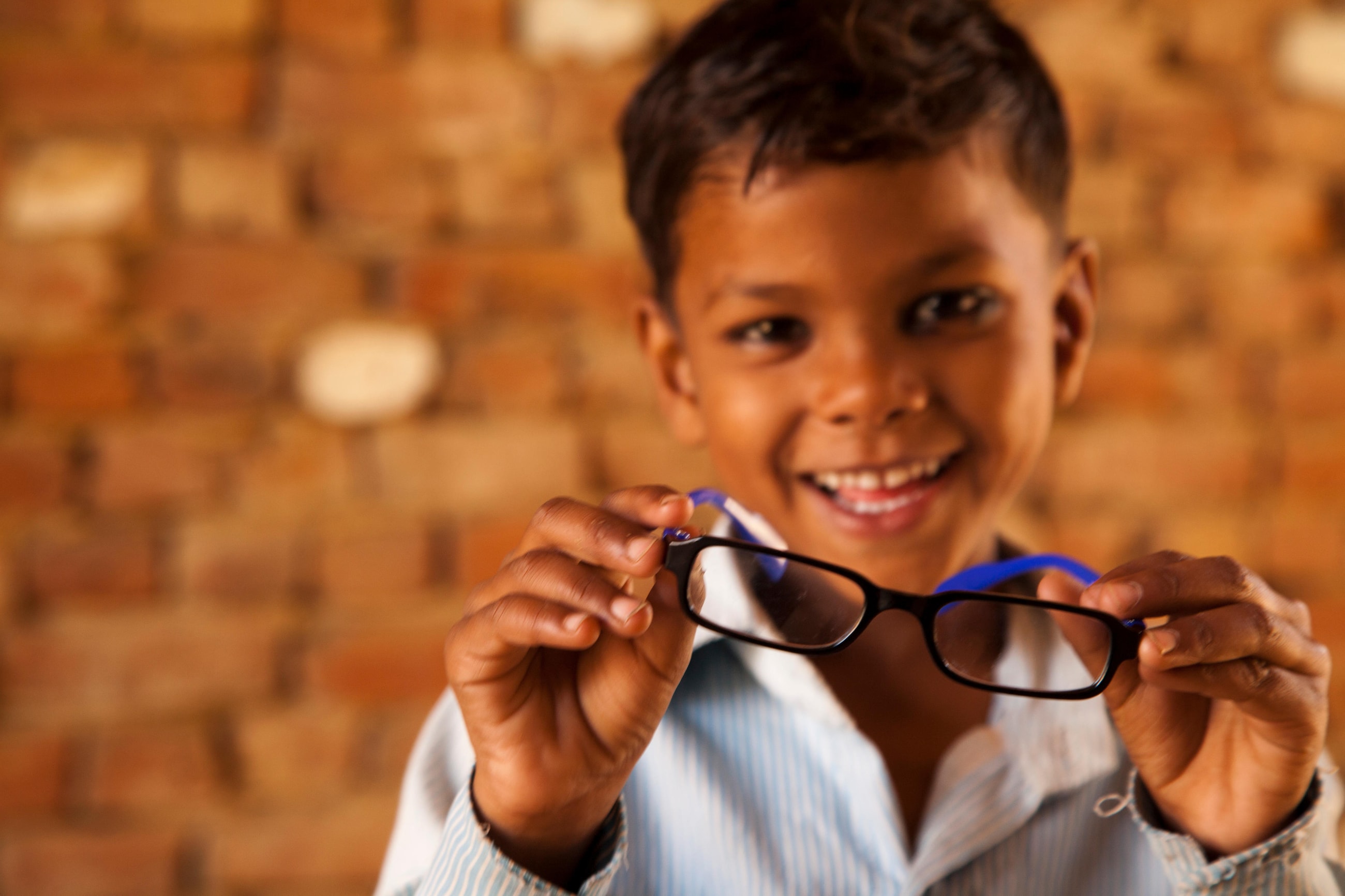 Indian kid with eyeglasses